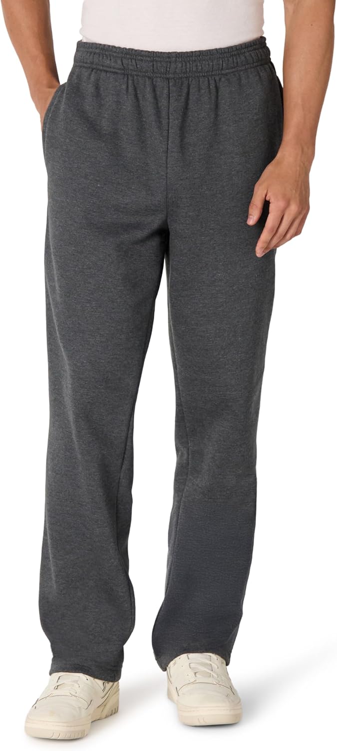 Amazon Essentials Men's Relaxed Straight Leg Fleece Open Bottom Sweatpant (Available in Big & Tall) Amazon Essentials Men's Relaxed Straight Leg Fleece Open Bottom Sweatpant (Available in Big & Tall)