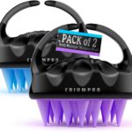 Cbiumpro 2-Pack Scalp Massager Shampoo Brush, Ultra Soft Silicone Scalp Scrubber Exfoliator Brush for Hair Growth & Dandruff Removal - 100% Fit All Hair Types