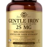 Solgar Gentle Iron 25mg, 90 Vegetable Capsules - Energy, Normal Red Blood Cell Production - Gentle on the Stomach - Non-GMO, Vegan, Gluten Free, Dairy Free, Kosher - 90 Servings