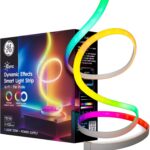 GE Cync Dynamic Effects Smart LED Light Strip with Music Sync, Color Changing WiFi Lights, Indoor Light Strip, Compatible with Alexa and Google Home, 16ft and Power Supply