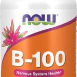 NOW Foods Supplements, Vitamin B-100, Energy Production*, Nervous System Health*, 100 Veg Capsules