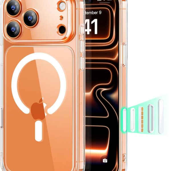 ESR for iPhone 17 Pro Max Case, Camera Control Cover, Compatible with MagSafe, Shockproof Military-Grade Protection, Magnetic Phone Case for iPhone 17 Pro Max, Classic Hybrid Case, Clear