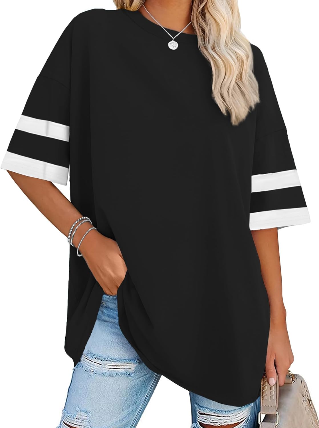 rosemia Oversized Tshirts for Women Summer Short Sleeve Round Neck Graphic Tee Shirt rosemia Oversized Tshirts for Women Summer Short Sleeve Round Neck Graphic Tee Shirt