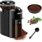 Wancle Electric Burr Coffee Grinder - Adjustable with 28 Precise Grind Settings for 12 Cups - Professional Coffee Bean Grinder (Plastic, Black)