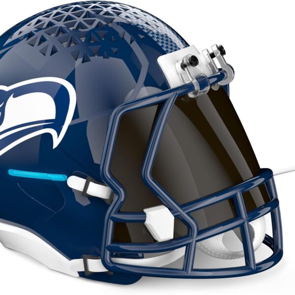 NFL Echo Dot Bundle: Includes Echo Dot | Deep Sea Blue and Limited-Edition NFL Helmet Stand | Seattle Seahawks