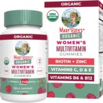 MARYRUTH'S Multivitamin Gummies for Women Ages 14+ | Immune Support | Hair & Skin Health | Reproductive Health | Vitamin A C D E B6 B12 Biotin Zinc Iodine | Organic | Vegan | Non-GMO | 60 Count