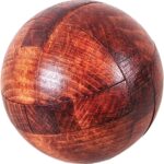 Wooden Brain Teasers Puzzle Handmade Big Wooden Puzzle Magic Ball Toy Intelligence IQ Games 3D Sphere Puzzles for Kids and Adults (Coffee)