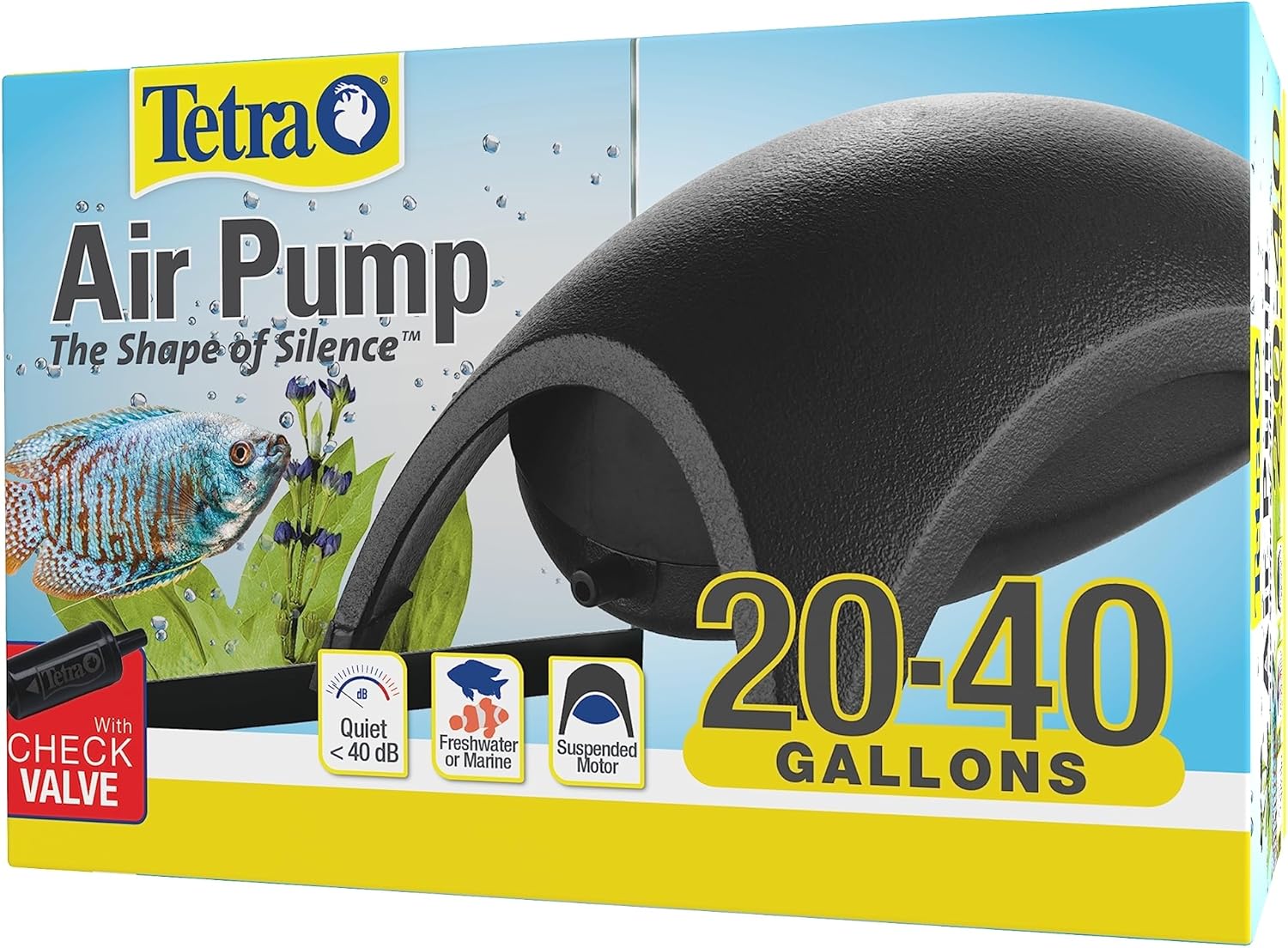 Tetra Whisper Air Pump with Minimal Noise and Maximum Air Flow Tetra Whisper Air Pump with Minimal Noise and Maximum Air Flow