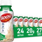 BOOST High Protein with Fiber Ready to Drink Complete Nutritional Drink, Very Vanilla, 8 fl oz Bottle, 24 Pack