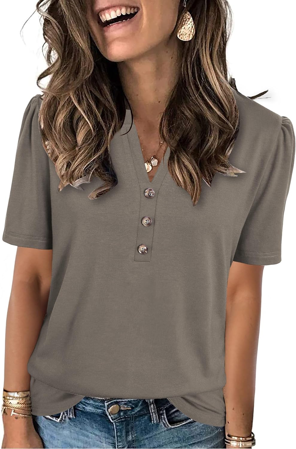 XMTOPYE Womens Summer Tops 2026 Short Sleeve Shirts Beach Vacation Outfits Dressy Casual Blouses XMTOPYE Womens Summer Tops 2026 Short Sleeve Shirts Beach Vacation Outfits Dressy Casual Blouses