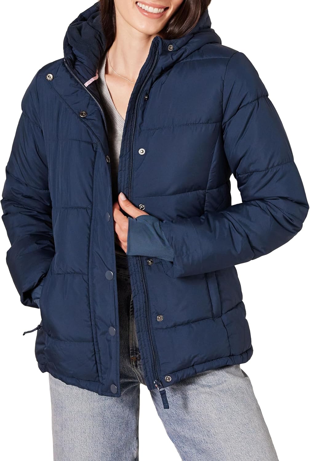 Amazon Essentials Women's Heavyweight Quilted Long-Sleeve Hooded Puffer Coat (Available in Plus Size) Amazon Essentials Women's Heavyweight Quilted Long-Sleeve Hooded Puffer Coat (Available in Plus Size)