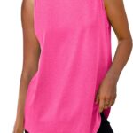 Womens Workout Tank Tops Lightweight Sleeveless Shirts for Women Loose Fit Tops for Athletic Running Tennis Yoga