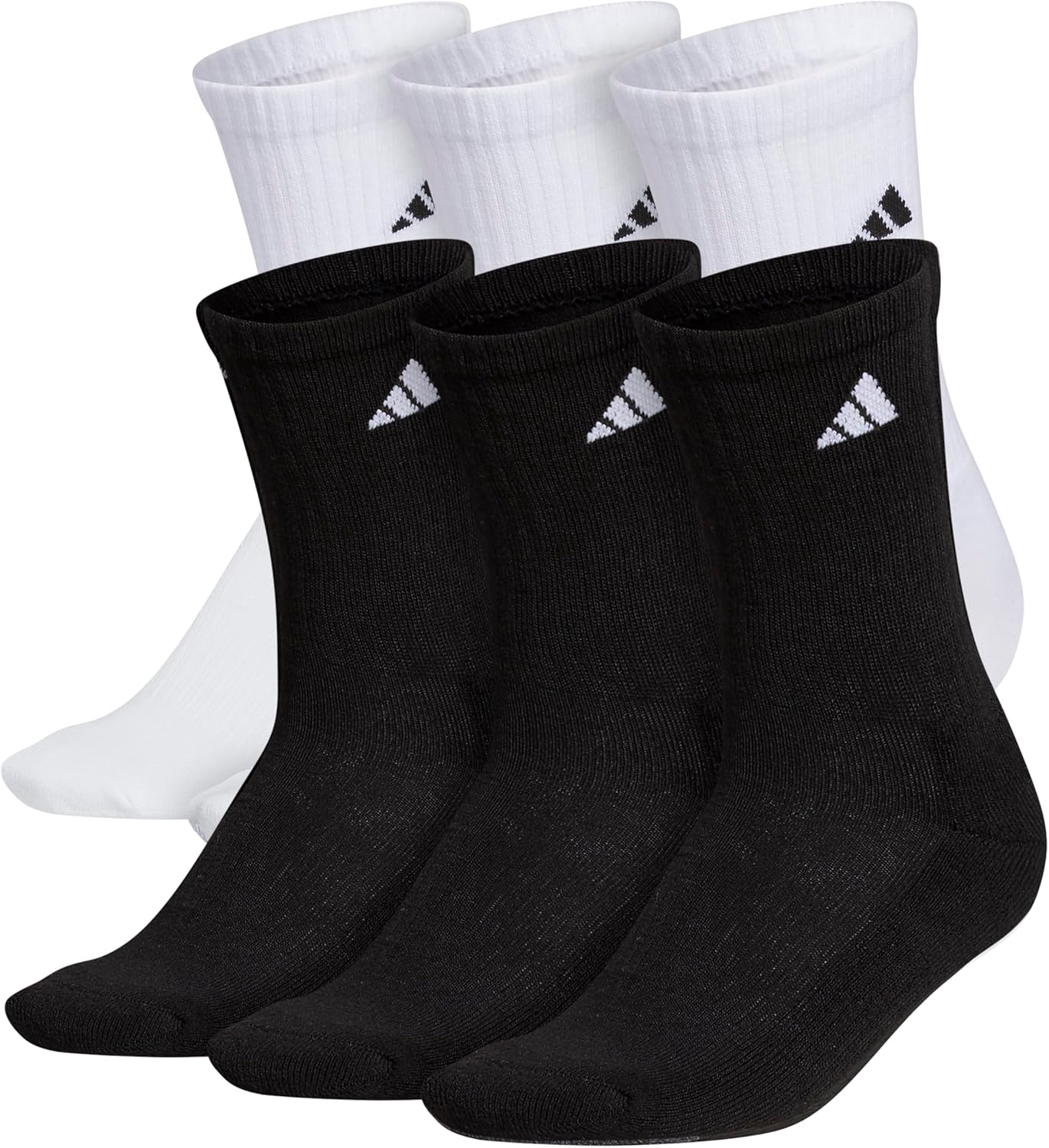 adidas Men's Athletic Cushioned Crew Socks (6 Pairs) Durable & Comfortable adidas Men's Athletic Cushioned Crew Socks (6 Pairs) Durable & Comfortable