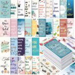 Jinei 300 Inspirational Affirmation Cards Bulk Christian Church Gifts Positive Daily Motivational Cards Small Mini Encouragement Quotes for Mothers Day Women Coworker Team(Flower Style)