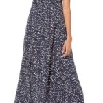 Amazon Essentials Women's V Neck Short Sleeve Waisted Maxi Dress (Available in Plus Size)