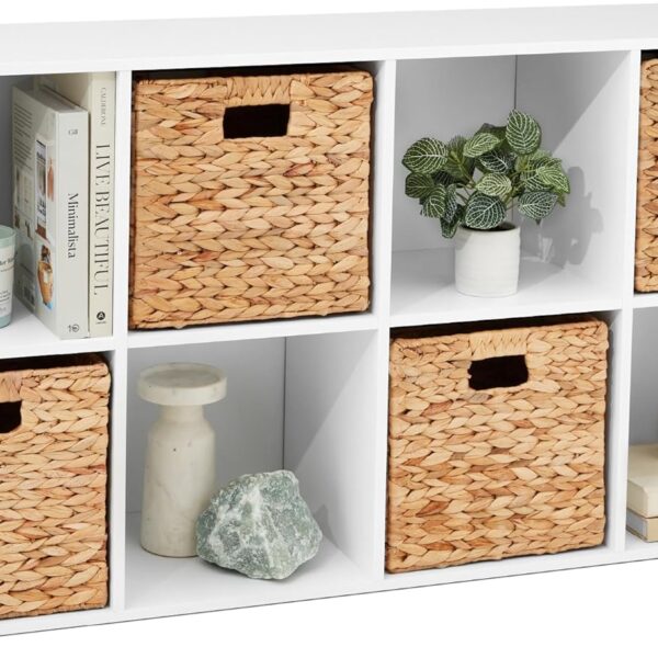 Best Choice Products 8-Cube Storage Organizer, 11in Shelf Opening, Bookcase, Display Shelf, Customizable w/ 3 Removable Back Panels White