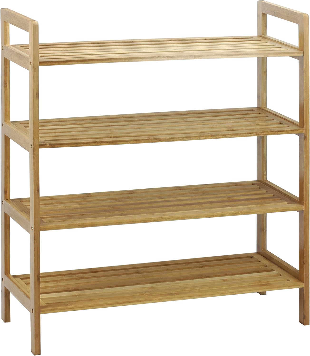 Oceanstar 4-Tier Bamboo, Natural Shoe Rack, Medium Oceanstar 4-Tier Bamboo, Natural Shoe Rack, Medium