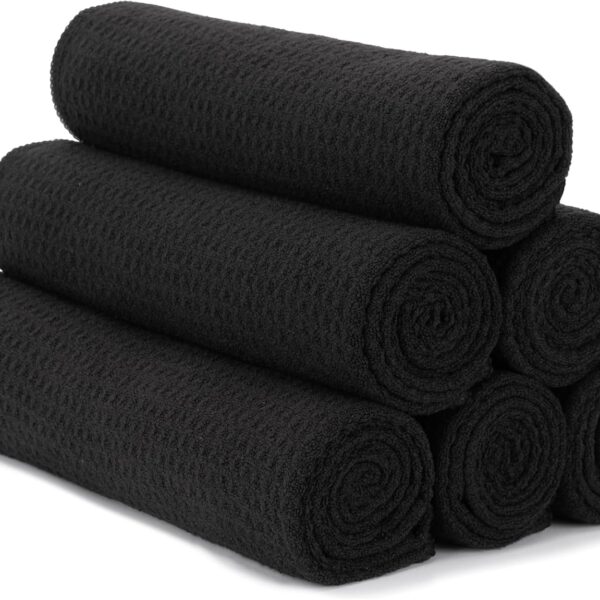 S&T INC. Microfiber Gym Towels, Yoga Towel for Home and Gym Bag, 16 Inch x 27 Inch, 6 Pack