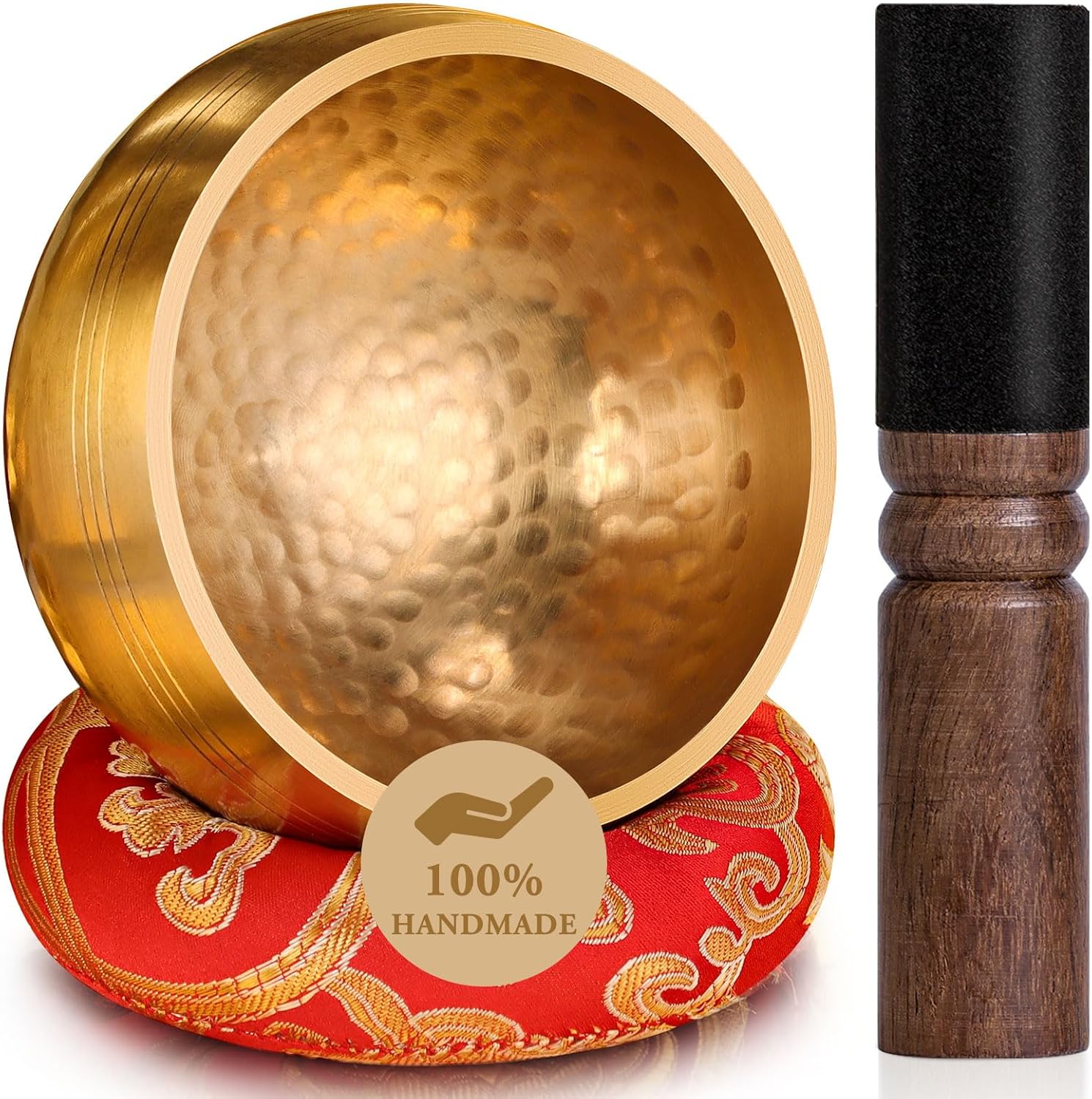 Tibetan Singing Bowls Set Authentic - Handmade in Nepal Sound Bowl for Yoga, Chakra, Meditation, Stress Relief Tool, Meditation Accessories and Unique Gifts for Women, Men Tibetan Singing Bowls Set Authentic - Handmade in Nepal Sound Bowl for Yoga, Chakra, Meditation, Stress Relief Tool, Meditation Accessories and Unique Gifts for Women, Men