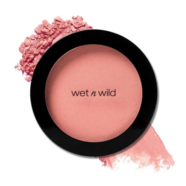 wet n wild Color Icon Blush, Effortless Matte Natural Sheer Glow & Seamless Blend, Luxuriously Infused Smooth Jojoba Oil, Cruelty-Free & Vegan - Pinch Me Pink