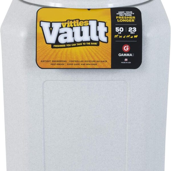 Gamma2 Vittles Vault Pet Food Storage Containers - Sealed Dog and Cat Food Storage Container, Fits up to 50lbs, Made in the USA - [14" L x 20" H]