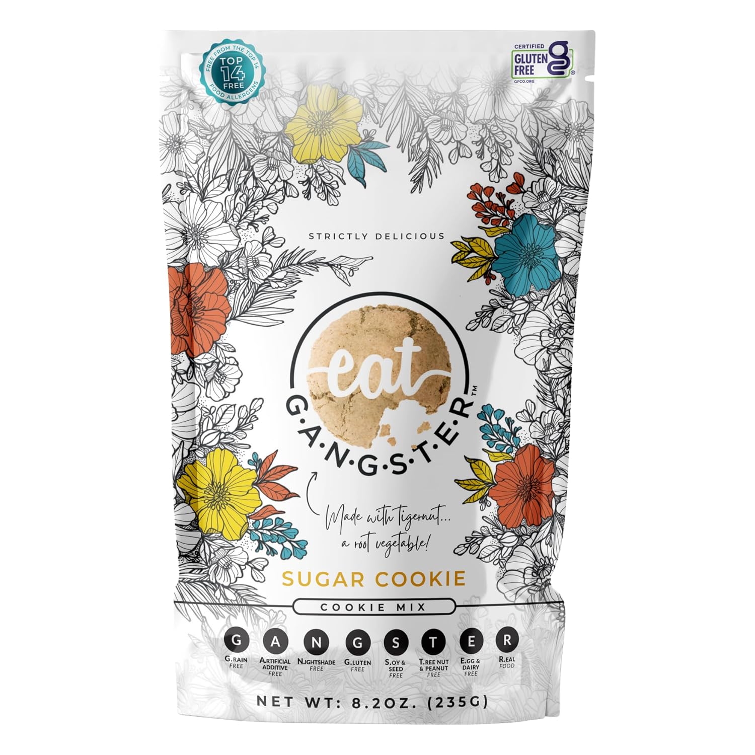 eat G.A.N.G.S.T.E.R. Sugar Cookie Mix - Allergy-Friendly Baking Mix, Grain-Free, No Dairy, Nuts, Gluten, Dairy - For Paleo & AIP Diets, Bake Cookies, Cut-Outs, Fruit Crumbles, Pie Crust & S'mores eat G.A.N.G.S.T.E.R. Sugar Cookie Mix - Allergy-Friendly Baking Mix, Grain-Free, No Dairy, Nuts, Gluten, Dairy - For Paleo & AIP Diets, Bake Cookies, Cut-Outs, Fruit Crumbles, Pie Crust & S'mores