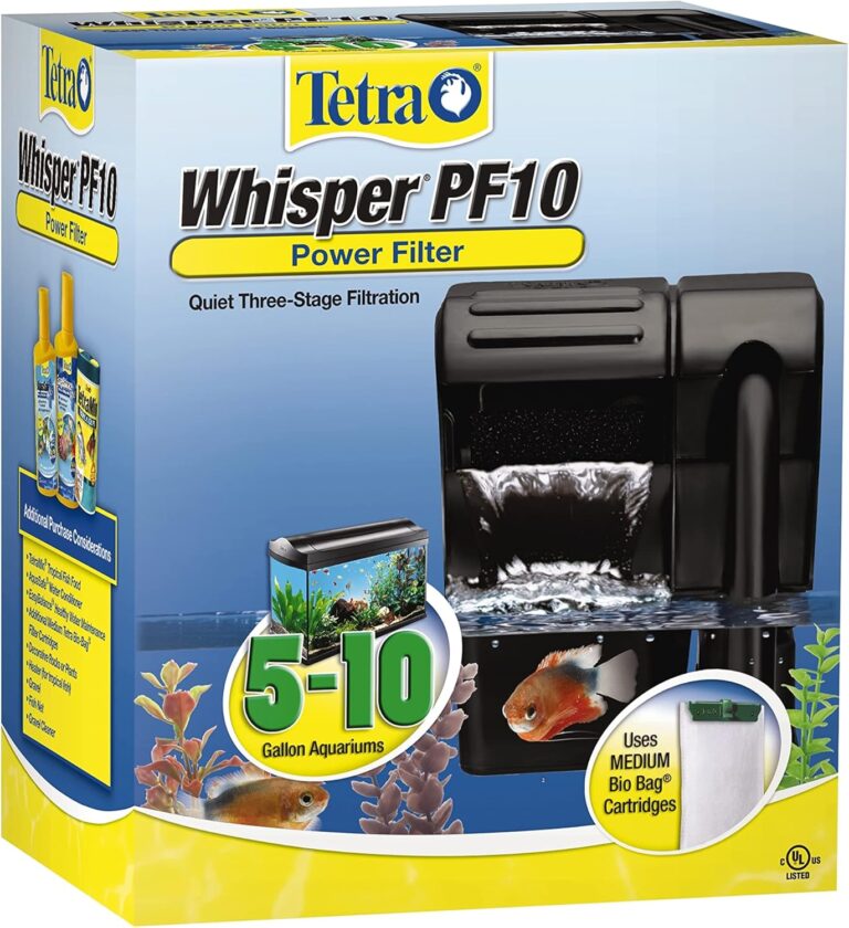 Tetra Whisper Power Filter 10 Gallons, Quiet 3-Stage Aquarium Filtration