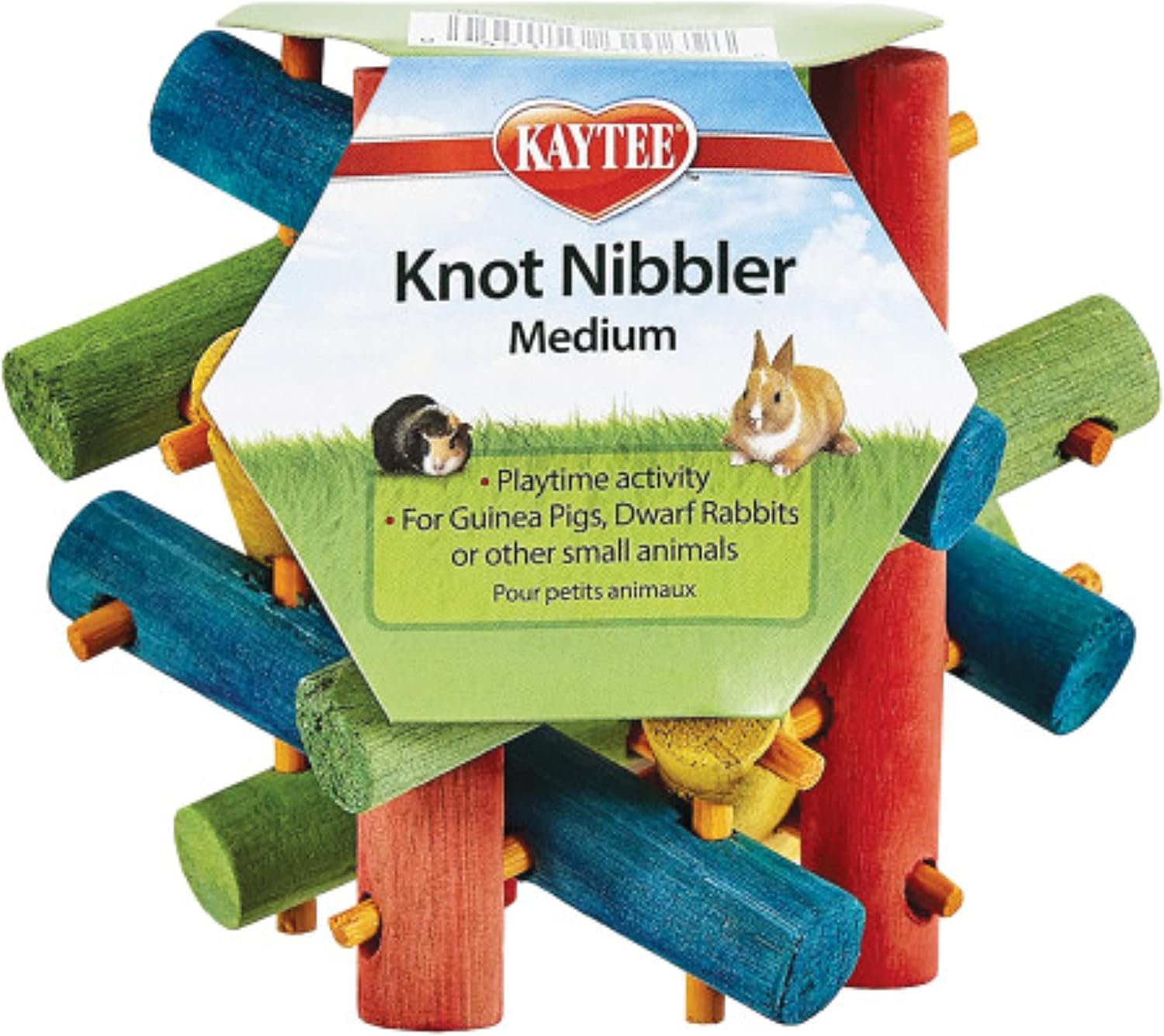 Kaytee Knot Nibbler Chew Toy for Pet Guinea Pigs, Dwarf Rabbits and Other Small Animals, Medium Kaytee Knot Nibbler Chew Toy for Pet Guinea Pigs, Dwarf Rabbits and Other Small Animals, Medium