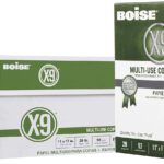 Boise X-9 Multi-Use Printer & Copy Paper, 5 Reams, White, Ledger (11in x 17in), 2500 Sheets Per Case, 20 Lb, 92 Brightness