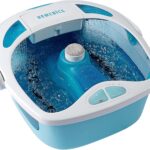 HoMedics Shower Bliss Foot Spa, Shower Massage Water Jets, Pedicure Center with 3 attachments, Toe-Touch Control, FB-625H