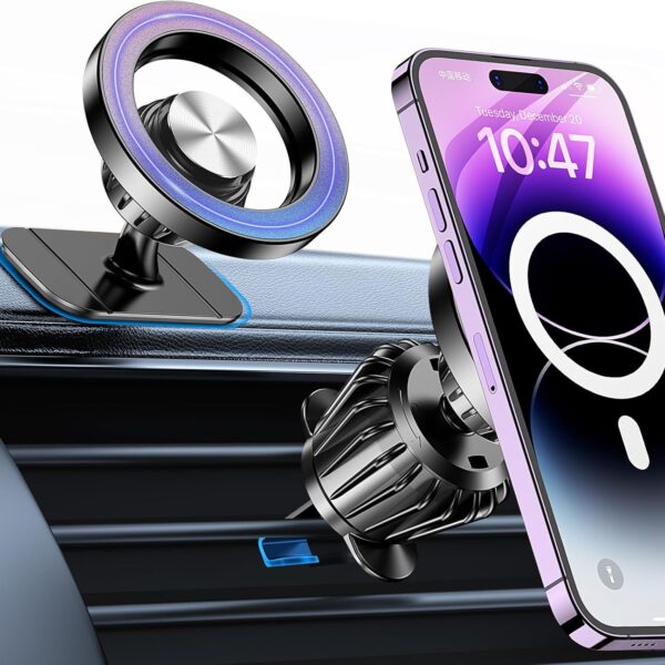 Kaistyle for Magsafe Car MountStrong MagnetsMagnetic Phone Holder for Car Phone Holder Mount Dash Mounted Holders Phone Holders for Your Car Accessories for Women Men for iPhone 17 Pro Max 16 15 14