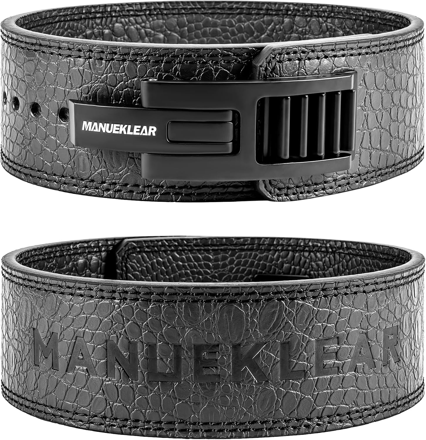 MANUEKLEAR Lifting Belt Lever for Men Women, 10mm Quick Locking Lever Belt Weightlifting with Adjustable Buckle, Lever Weight Lifting Belt for Powerlifting & Deadlifts MANUEKLEAR Lifting Belt Lever for Men Women, 10mm Quick Locking Lever Belt Weightlifting with Adjustable Buckle, Lever Weight Lifting Belt for Powerlifting & Deadlifts