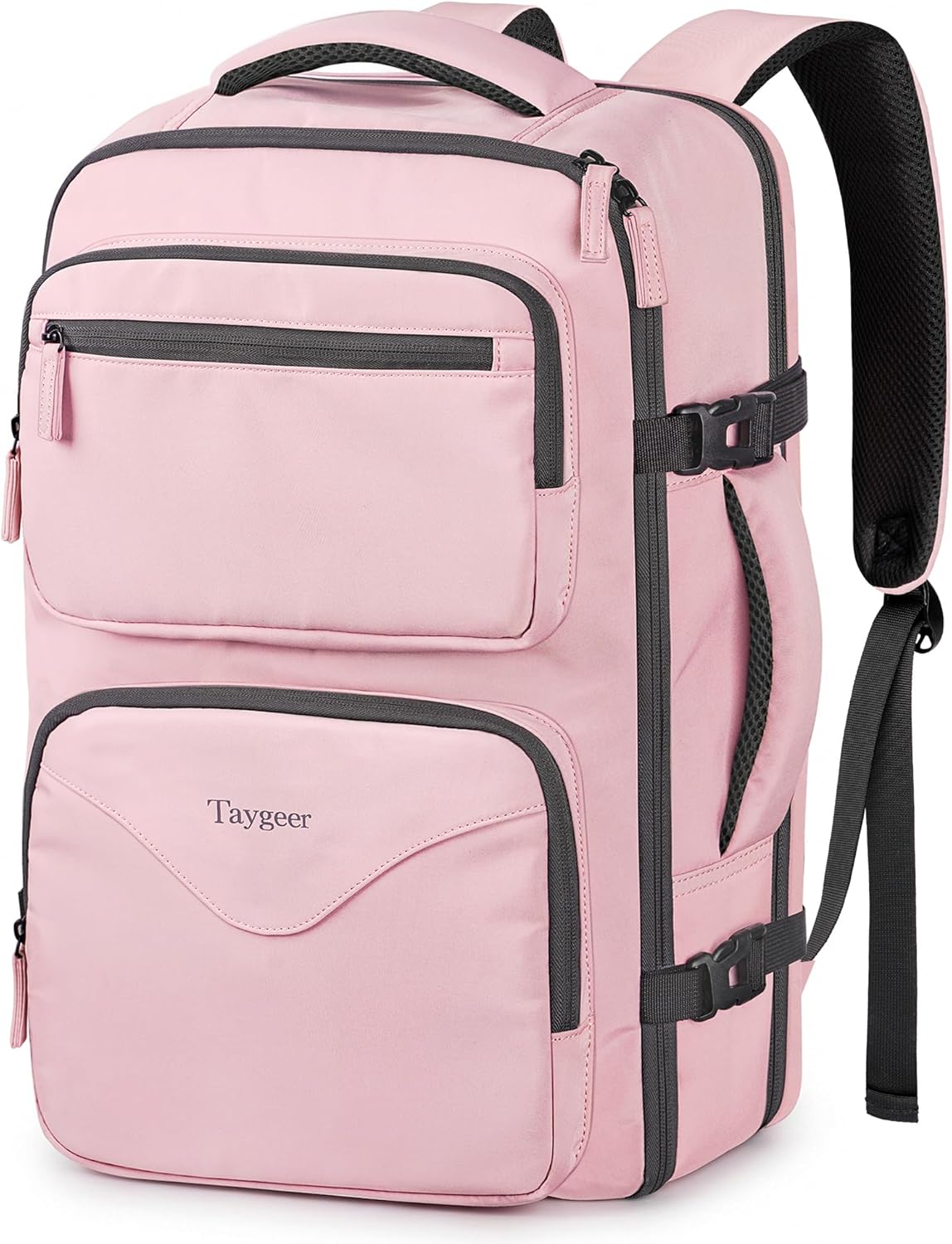 Taygeer 18 x 14 x 8 Inches Personal Item Bag, Travel Personal Item Bag with Water Bottle Pocket & Shoe Pouch, TSA Approved Under Seat Carry on Backpack Fits 15.6 inch Laptop for Women Airplanes, Pink Taygeer 18 x 14 x 8 Inches Personal Item Bag, Travel Personal Item Bag with Water Bottle Pocket & Shoe Pouch, TSA Approved Under Seat Carry on Backpack Fits 15.6 inch Laptop for Women Airplanes, Pink