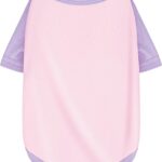 Stylish Pink Color Block Dog Shirt: Premium Polyester, Comfortable, Breathable, and Wrinkle-Resistant. Perfect Apparel for Small, Medium, & Large Dogs, a Must-Have for Pet Lovers M