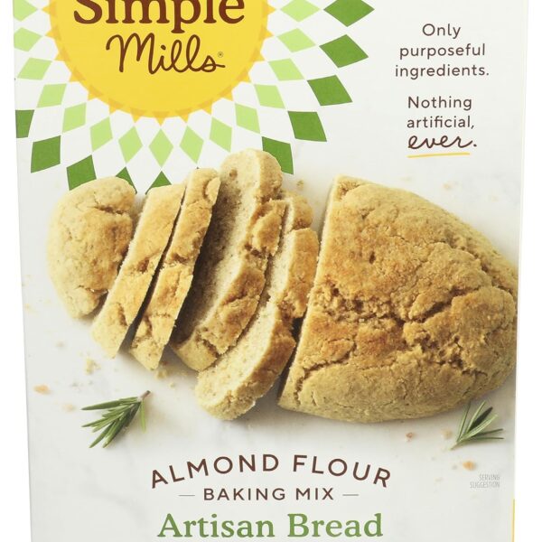 Simple Mills Almond Flour Baking Mix, Artisan Bread Mix - Gluten Free, Plant Based, Paleo Friendly, 10.4 Ounce (Pack of 1)