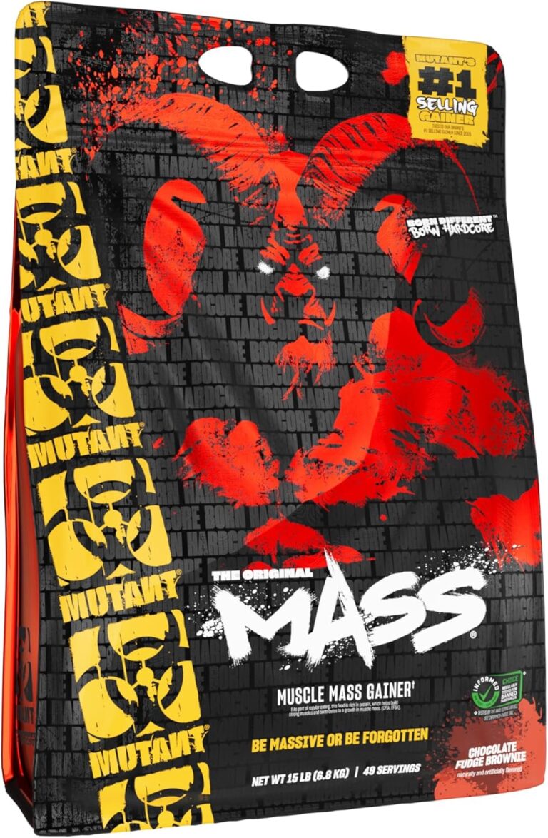 Mutant Mass Weight Gainer Protein Powder  Build Muscle Size and Strength with 1100 Calories (Chocolate Fudge Brownie, 15 Pound (Pack of 1))