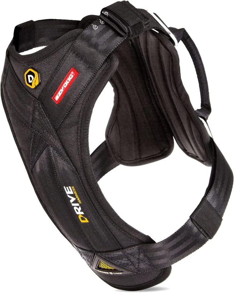 Ezydog Drive Dog Car Harness  Crash Tested and Certified (US-FMVSS 213) Dog Seat Belt Harness for Safe Travel, Adjustable with Padded Comfort (Medium)
