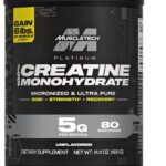 MuscleTech Creatine Monohydrate Powder, Platinum Pure - Unflavored Micronized Creatine for Men & Women - Workout Supplements for Performance, Muscle Recovery & Builder-(80 Servings) Packaging May Vary