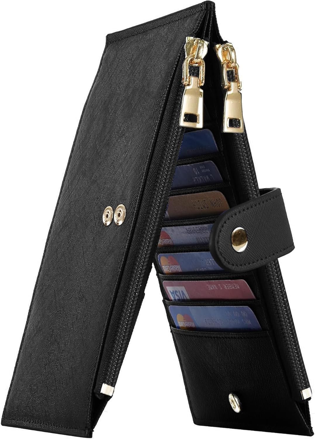 Travelambo RFID Wallet Women Large Size Bifold Multi Card Wallet Case with Zipper Pocke Credit Card Holder for Women Travelambo RFID Wallet Women Large Size Bifold Multi Card Wallet Case with Zipper Pocke Credit Card Holder for Women