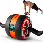 Squatz Ab Roller Wheel With Digital Screen, Abs Workout Equipment for Abdominal & Core Strength Training, Ultra-Wide Wheel, Exercise Wheels for Home Gym, Fitness Equipment for Core for Men Women