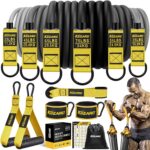 KUZARO Heavy Resistance Bands for Working Out, 300lbs/360lbs Heavy Exercise Bands with Handles, Resistance Bands for Men, Weight Bands Set for Muscle Training, Strength, Yoga, Home Workout Equipment