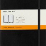 "Moleskine Classic Notebook, Soft Cover, Large (5"" x 825"") Ruled/Lined, Black, 192 pages" (S07162)