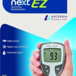Ascensia CONTOUR NEXT EZ Blood Glucose Monitor All-In-One Kit with Test Strips, Accurate Blood Sugar Monitor, Easy-to-Use Glucose Meter, Portable and Reliable Diabetes Testing Kit