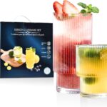 ISMASOAN Small Ribbed Glassware Set of 12, Glass Cups 12 oz and 7 oz, Fluted Glassware, Stackable Glasses, Cups for Kitchen, Gift Box Set