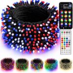 Dazzle Bright Smart Color Changing Christmas Lights, 66FT 200 LED RGB String Lights with Remote & App Controlled, Halloween 4th of July Decoration for Indoor Outdoor Holiday Xmas Tree Party Decor
