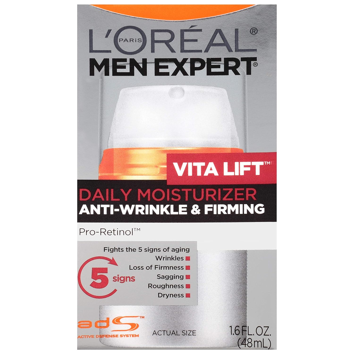 L'Oreal Paris Men Expert Vitalift Anti-Wrinkle & Firming Face Moisturizer with Pro-Retinol, 1.6 oz L'Oreal Paris Men Expert Vitalift Anti-Wrinkle & Firming Face Moisturizer with Pro-Retinol, 1.6 oz