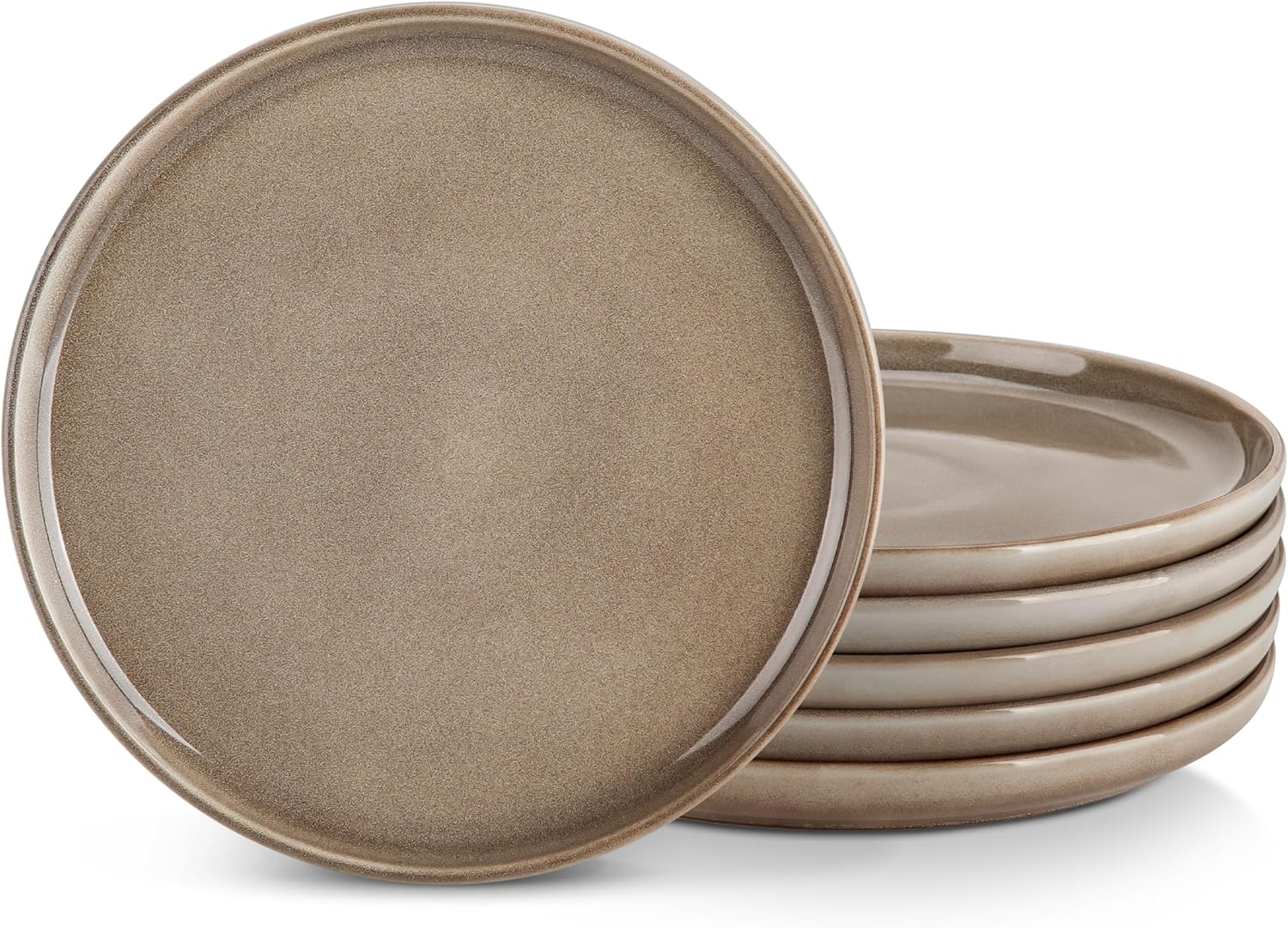 vancasso PLAYA Dinner Plates Set of 6, 10.25 Inch Ceramic Plates, Microwave, Oven and Dishwasher Safe Plates, Brown vancasso PLAYA Dinner Plates Set of 6, 10.25 Inch Ceramic Plates, Microwave, Oven and Dishwasher Safe Plates, Brown