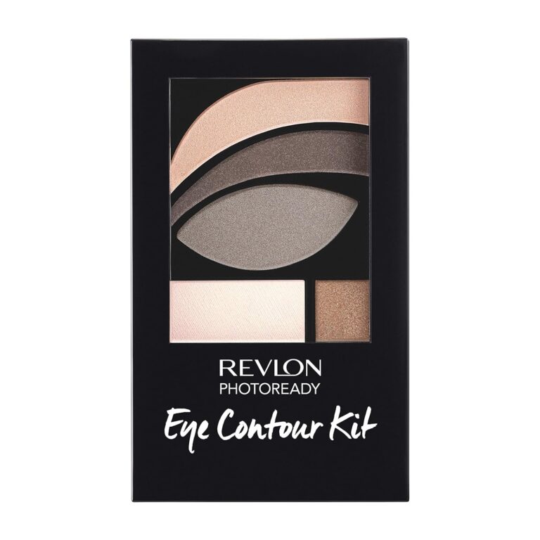 Revlon PhotoReady Eye Contour Kit, Eyeshadow Palette with 5 Wet/Dry Shades & Double-Ended Brush Applicator, Metropolitan (501), 0.1 oz