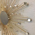 Generic 29" Gold Sunburst Wall Mirror