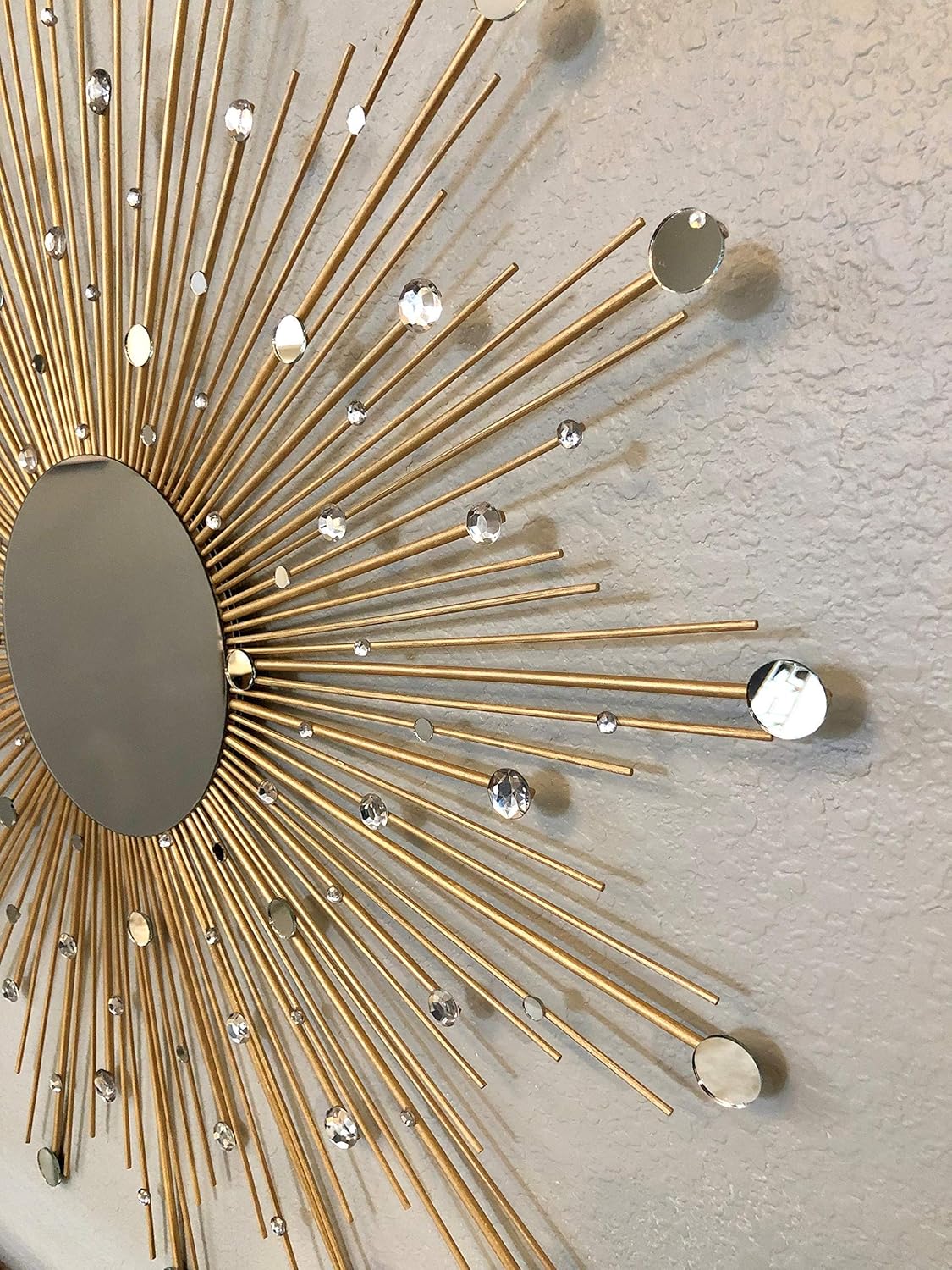 Generic 29" Gold Sunburst Wall Mirror Generic 29" Gold Sunburst Wall Mirror